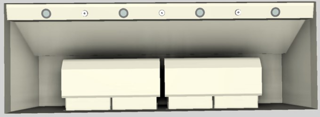 Vent-A-Hood® 66" Biscuit Wall Mounted Liner Insert-2