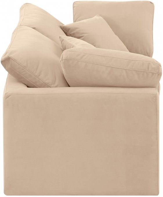 Meridian Furniture Indulge 2-Piece Beige 70" Sofa-1