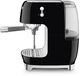 Smeg 50's Style Black Manual Espresso Machine-2