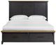 Elements International Montrose Brown/Espresso King Panel Storage Bed-2
