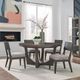 Liberty Furniture Cascade Falls 5-Piece Gray Mist/Satin Espresso Optional Pedestal Dining Set-1