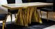 Furniture of America® Basilicata White Top Dining Table with Gold Base-0