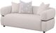 Coaster® Jeanette 73" Beige Upholstered Round Arm Loveseat-2