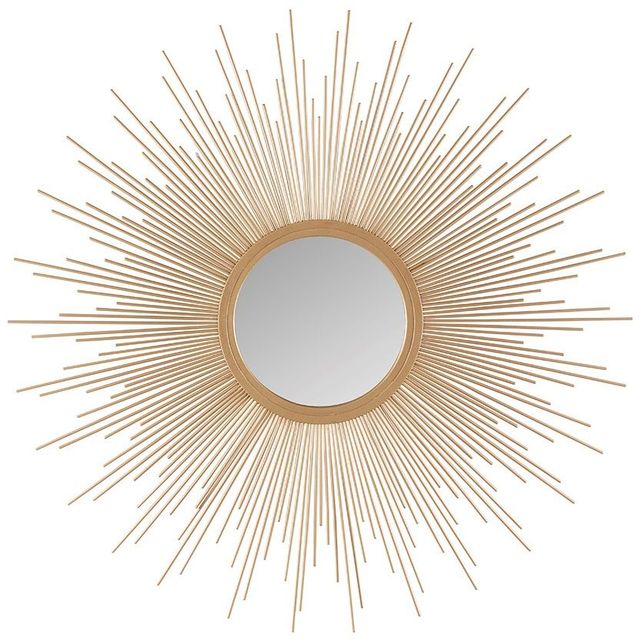 Olliix by Madison Park Gold Large Fiore Sunburst Mirror-0