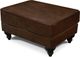 England Furniture Brooks Dark Brown Leather Ottoman-0