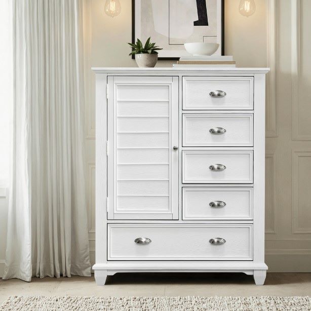 New Classic® Home Furnishings Jamestown White Door Chest-1