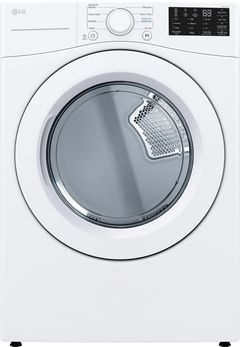 LG 7.4 Cu. Ft. White Front Load Gas Dryer