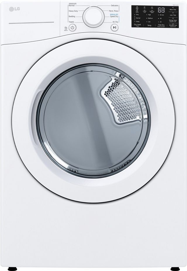 LG 7.4 Cu. Ft. White Front Load Gas Dryer