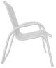 Telescope Casual Gardenella Abalone/White Aluminum/Fabric Outdoor Sling Stacking Arm Chair-2