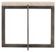 Bernhardt Hathaway White Square Cocktail Table with Oil-Rubbed Bronze Base-1