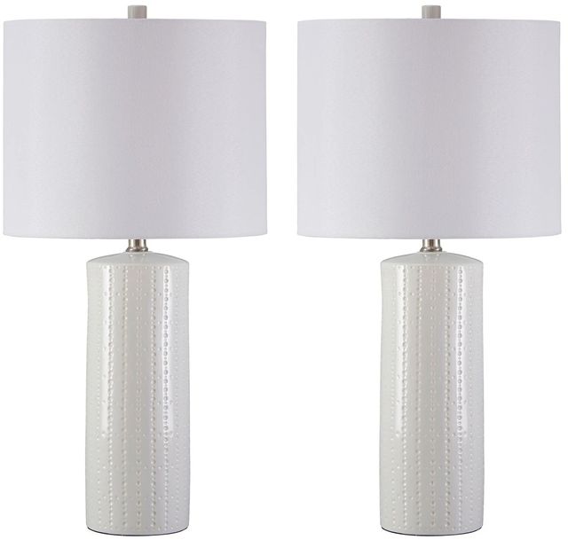 Signature Design by Ashley® Steuben White Table Lamp-1
