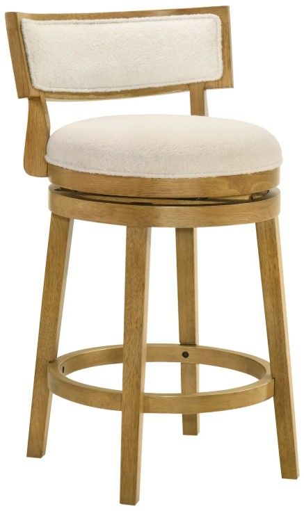 Armen Living Noely Amber Glow/White Counter Stool-0