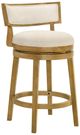 Armen Living Noely Amber Glow/White Counter Stool-0