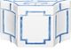 A & B Home Blue/White Jewelry Box-1