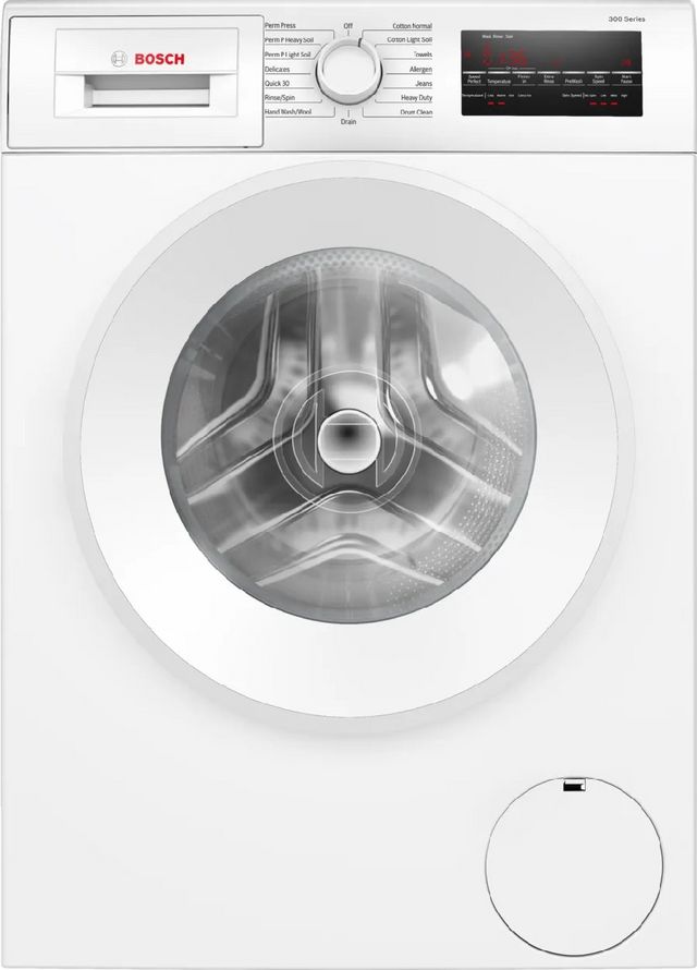 Bosch® 300 Series 2.2 Cu. Ft. White Compact Front Load Washer