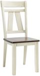 American Wholesale Furniture Laurel Manor II Cherry/White Dining Side Chair-0