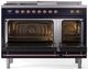 Ilve® Nostalgie II Series 48" Midnight Blue Pro Style Dual Fuel Range-1