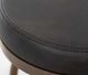 International Furniture Direct Altea Gunmetal/Matte Dark Brown Upholstered Adjustable Barstool-3