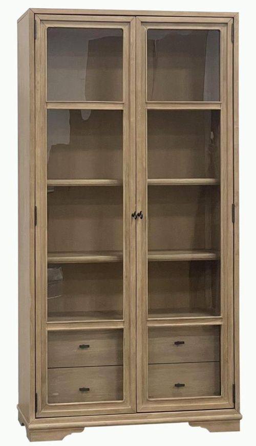 Bernards Tarrington Almond Display Cabinet-0
