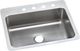 Elkay Lustertone® Classic Lustrous Satin 27" x 22" x 8" MR2-Hole Single Bowl Dual Mount Sink-0