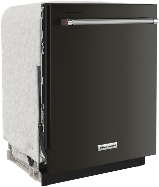 KitchenAid® 24" PrintShield™ Black Stainless Steel Top Control Built In Dishwasher-3