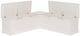 Linon Norah White Backless Breakfast Nook-3