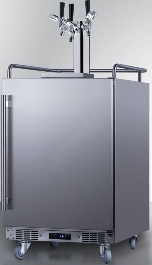 Summit® 24" Stainless Steel Built-In Outdoor Commercial Beer Kegerator-3