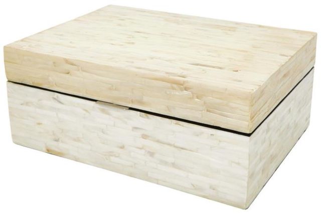 Deco Marche 2-Piece White Handmade Box Set-1