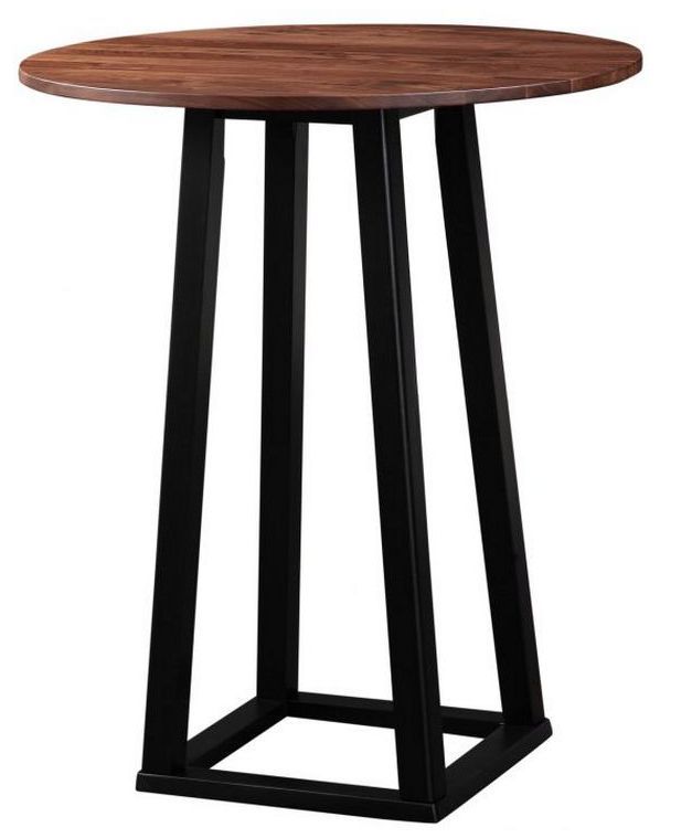 Moe's Home Collection Tri-Mesa Brown Bar Table with Black Base-0