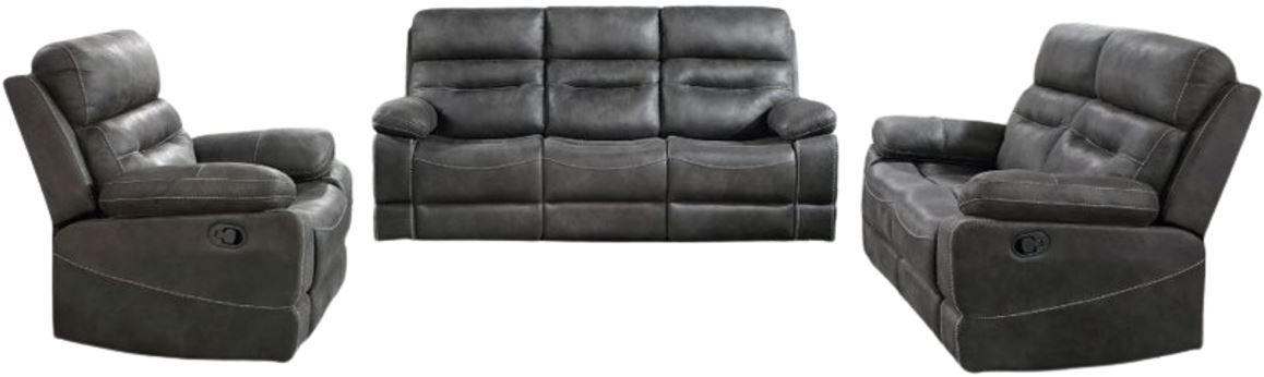 Sitio Rudger Steve Silver Co. Rudger 3-Piece Brown Manual Reclining Set | Pieratt's