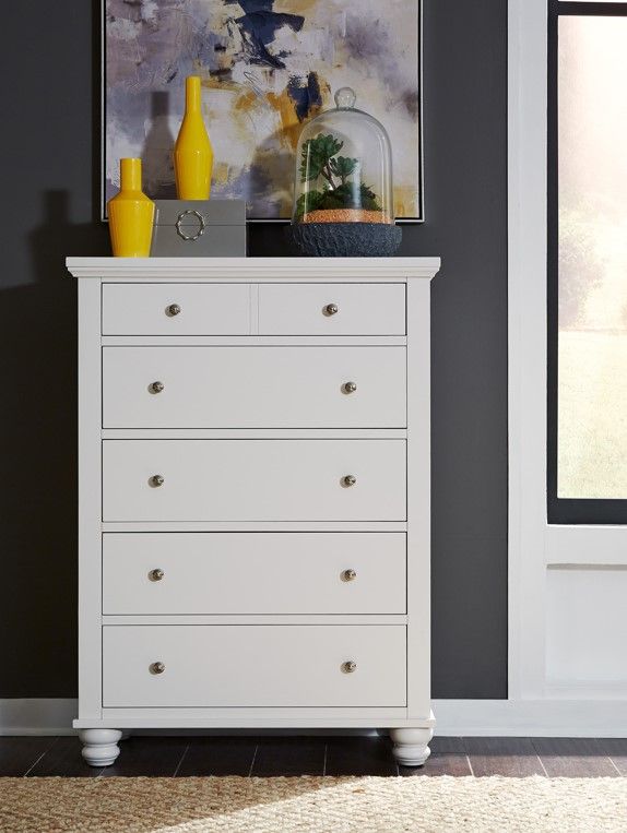 aspenhome® Cambridge White Chest-1