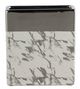 A & B Home Silver/White Ceramic Vase-1