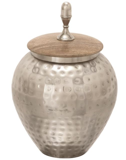 Deco Marche Silver 12" Decorative Jars-0