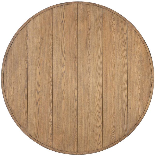 Legacy Classic Vintage Market Barnwood Oak Dining Table with Kettle Black Base-1