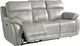 Bassett® Furniture Club Level Levitate Nickel Leather Power Reclining Sofa-2