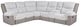 Powell® Withers 3-Piece Tan Curved Manual Reclining Sectional-0