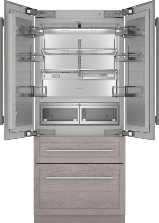 Thermador® Freedom® 36 in. 20.1 Cu. Ft. Panel Ready Built In Counter Depth French Door Refrigerator-1