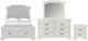 New Classic® Home Furnishings Lyndhurst 4-Piece Vintage White California King Panel Bedroom Set-0