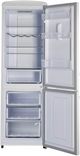Unique® Appliances Classic Retro 12 Cu. Ft. Marshmallow White Counter Depth Bottom Freezer Refrigerator-3