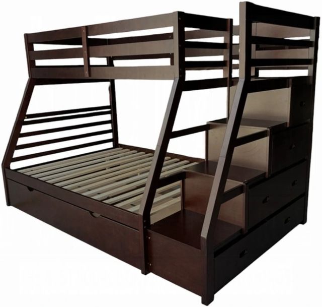 ACME Furniture Jason Espresso Twin Over Full Bunk Bed with Trundle and Storage-0