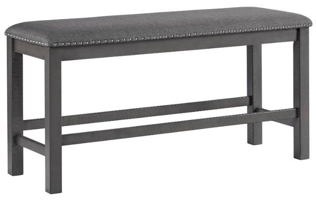 Signature Design by Ashley® Myshanna 6-Piece Antiqued Gray Counter Height Dining Set-3