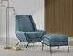 International Furniture Direct Tyne Slate Blue Chair-5
