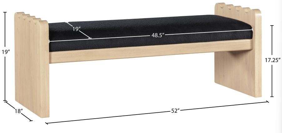 Meridian Furniture Sonia Bench - Thumbnail 4