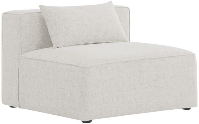 Meridian Furniture Cube Cream Upholstered Modular Armless Chair-0