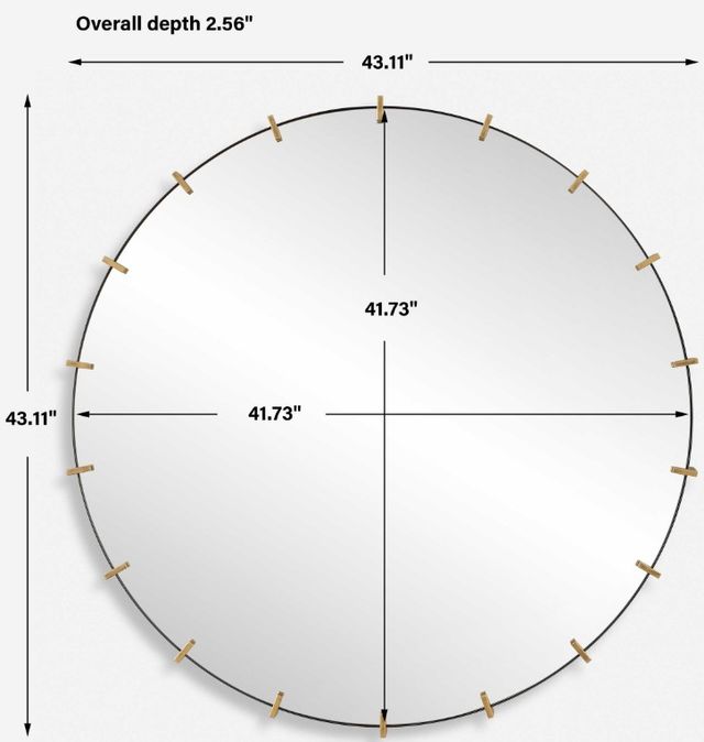 Uttermost® Pali Black Round Mirror-3