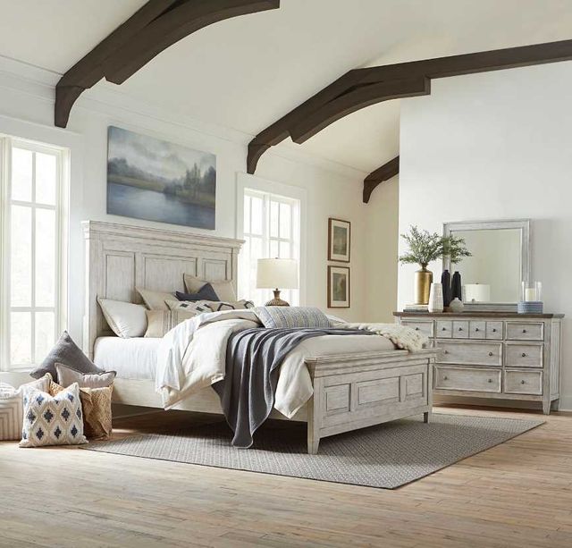 Liberty Furniture Heartland 3-Piece Antique White California King Bedroom Set-1