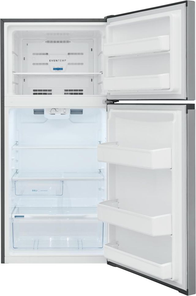 Scratch and Dent - Frigidaire® 13.9 Cu. Ft. Brush Steel Top Freezer Refrigerator-2
