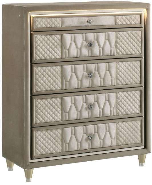 Coaster® Lorient Camel/Ivory Chest-0