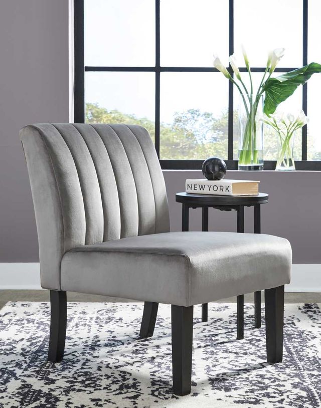 Signature Design by Ashley® Hughleigh Dark Gray Accent Chair-4