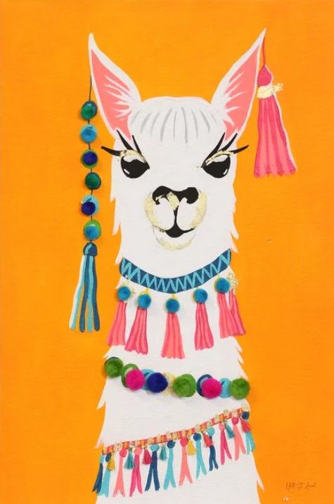 Stylecraft Festive Llama Wall Art-2